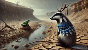 西拉观看《青蛙与雨的传说