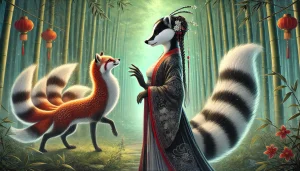 Sila talks to a nine-tailed fox